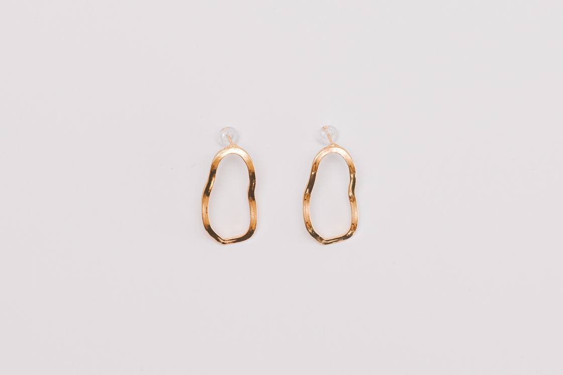 Gold Jewelry on White Background