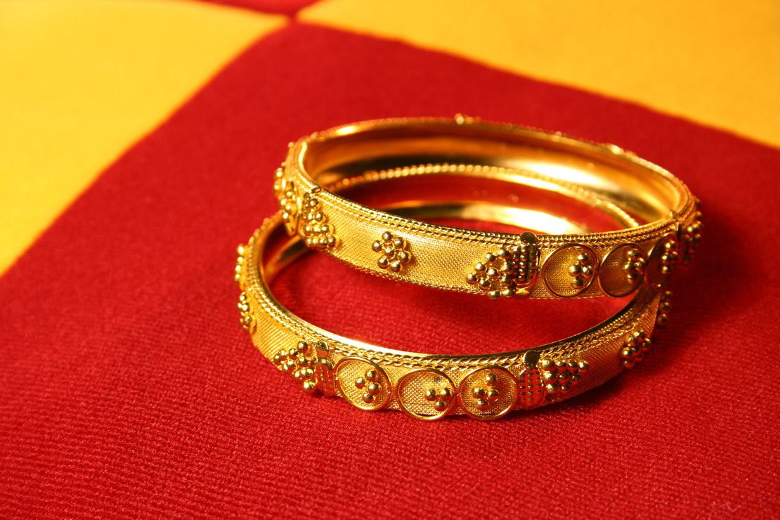 Gold bangles